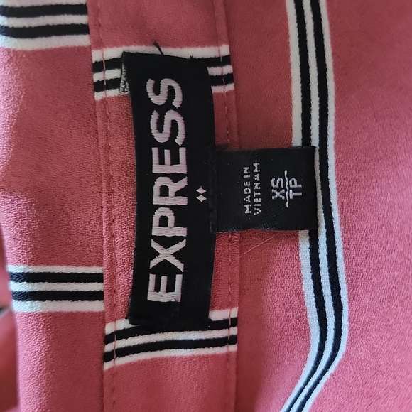 NWOT Express Striped Shirt Style Dress Size XS - Picture 5 of 6